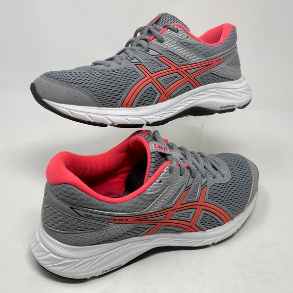 ASICS Gel Contend 8 Running Shoes Gray Pink Womens Sz 8 824:I.6.4 - Picture 2 of 14